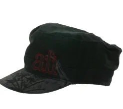 Caps & Mützen*BioworldMerch AFI - A Fire Inside Damen und Herren Hardcore Punkrock-Band Baumwoll-Cap im millitärischem Schnitt FC107691AFI Schwarz
