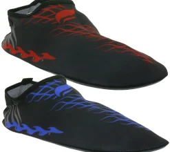 Zehentrenner & Sandalen|Sandalen & Zehentrenner*airjoy Neopren-Bade-Schuhe mit herausnehmbarer Innensohle Wasser-Schuhe mit farblichen Highlights 7654618 Schwarz/Blau oder Schwarz/Rot