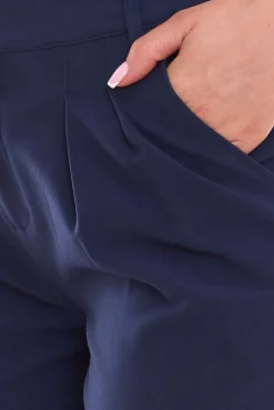 Shorts & Bermudas*AjC Damen Sommer-Shorts kurze Anzug-Hose Alltags-Bermuda in Schwarz oder Navy