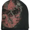 Caps & Mützen*BioworldMerch Alchemy England Beanie doppellagige Gothic-Mütze mit Totenkopf Strick-Mütze KC170309ALC Schwarz