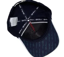 Caps & Mützen*ALFA ROMEO Base-Cap für Damen oder Herren mit Logo-auf der Front Baumwoll-Cap in Dunkelblau/Rot/Weiß oder Grau/Rot/Weiß