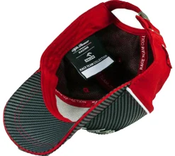 Caps & Mützen*ALFA ROMEO Racing Orlen F1 Saison 2020 Base-Cap Formel 1 Damen und Herren Baumwoll-Cap Roberta Kubicy Grau/Rot/Weiß flacher oder gebogener Schirm