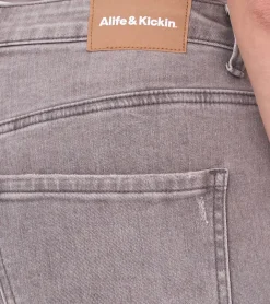 Hosen & Jeans*ALIFE AND KICKIN AileenAK Damen Low Waist-Jeans Straight-Fit Denim-Hose 82277465 Grau