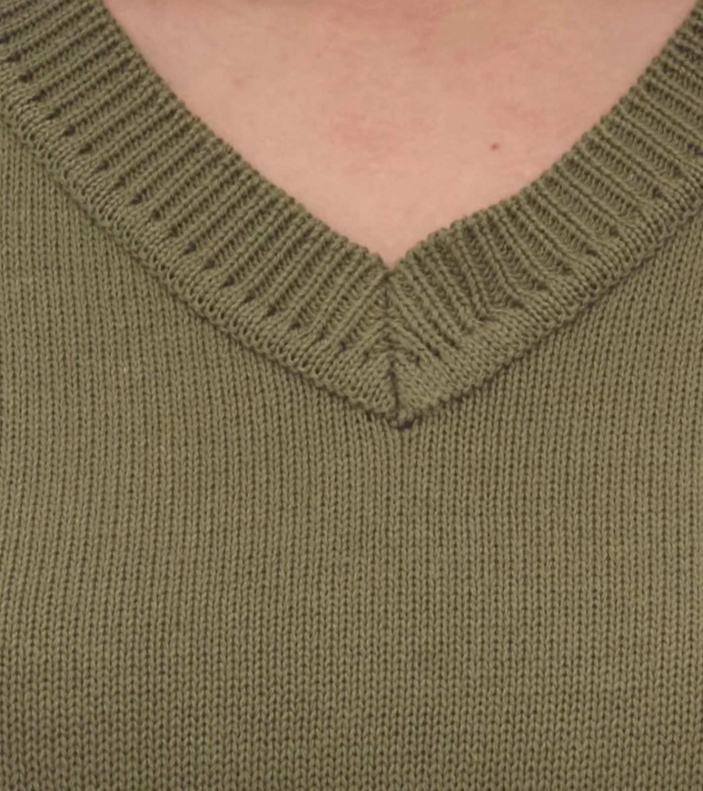 Große Größen|Tops & T-Shirts*ALIFE AND KICKIN AudraAK Damen Strick-Pullunder mit V-Ausschnitt Sommer-Shirt Blau oder Grün