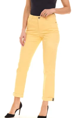 Hosen & Jeans*ALIFE AND KICKIN Damen Baumwoll-Hose im 5-Pocket-Style Denim-Hose 53200642 Gelb