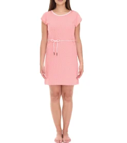 Kleider*ALIFE AND KICKIN Damen Sommer-Kleid Mini-Kleid gepunktetes Baumwoll-Kleid 58053300 Rosa
