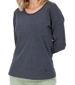 Sweater & Pullover*ALIFE AND KICKIN MaddieAK B Damen Sweatshirt Baumwoll-Pullover Langarm-Shirt 36132436 Grau/Blau