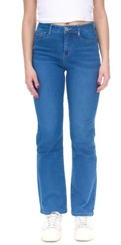 Hosen & Jeans*ALIFE AND KICKIN NualaAK Damen High Waist Jeans Baumwoll-Hose Bootcut Hose 84197728 Blau