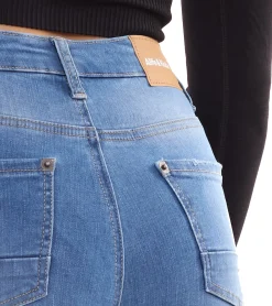 Hosen & Jeans*ALIFE AND KICKIN NualaAK Damen Mid Waist Jeans Baumwoll-Hose Bootcut Hose 81332265 Blau