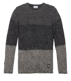 Pullover & Sweater*ALIFE AND KICKIN Pullover weicher Kinder Strick-Pulli in Blockstreifenoptik Alltags-Pullover 35063411 Grau