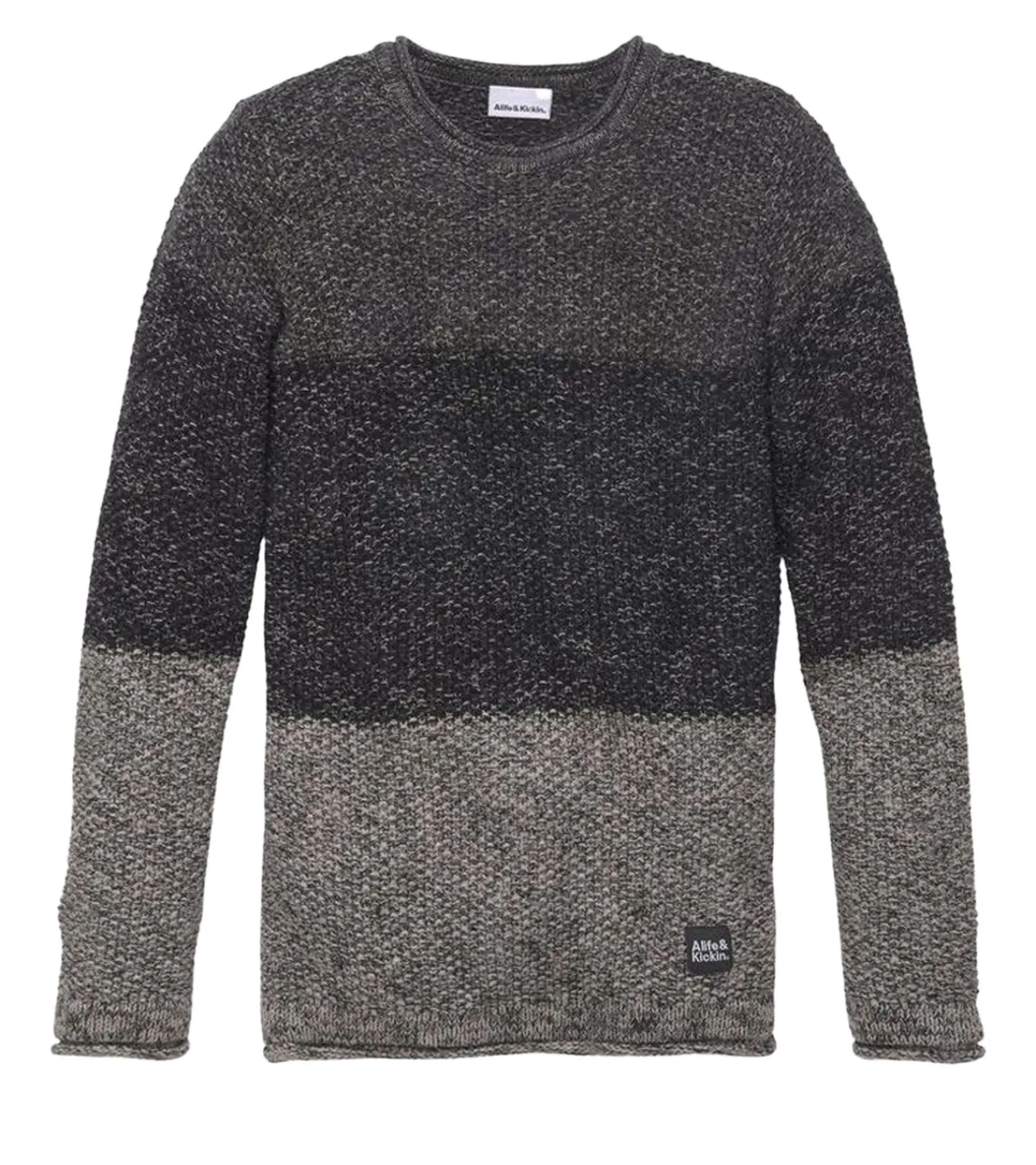 Pullover & Sweater*ALIFE AND KICKIN Pullover weicher Kinder Strick-Pulli in Blockstreifenoptik Alltags-Pullover 35063411 Grau