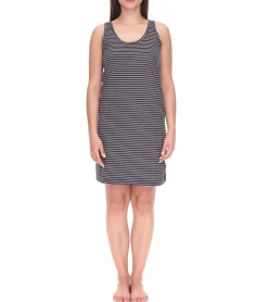 Kleider*ALIFE AND KICKIN Sunny Damen Set Shirt und Mini-Kleid gestreiftes Jersey-Kleid 65096421 Grau/Weiß