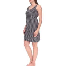 Kleider*ALIFE AND KICKIN Sunny Damen Set Shirt und Mini-Kleid gestreiftes Jersey-Kleid 65096421 Grau/Weiß