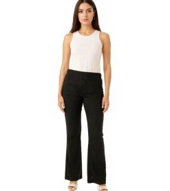 Hosen & Jeans*Aniston CASUAL Damen Bootcut-Hose lässige Schlupfhose 22584447 Schwarz