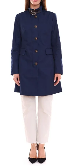 Mäntel & Jacken*Aniston CASUAL Damen Kurzmantel modischer Herbst-Mantel Herbst-Jacke mit Stehkragen 63397152 Blau