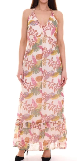 Kleider*Aniston CASUAL Damen Maxi-Kleid mit Allover-Print Sommer-Kleid 46746028 Bunt