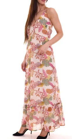 Kleider*Aniston CASUAL Damen Maxi-Kleid mit Allover-Print Sommer-Kleid 46746028 Bunt