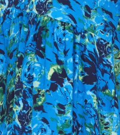 Kleider*Aniston CASUAL Damen Mini-Kleid Sommer-Kleid Langarm-Kleid 36726314 Blau/Grün