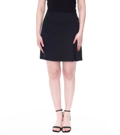 Röcke*Aniston CASUAL Damen Mini-Rock modischer Jersey-Rock mit Reißverschluss 43881141 Schwarz