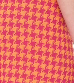 Röcke*Aniston CASUAL Damen Rock Mini-Rock Kariert Schlupfrock 33158658 Orange/Pink