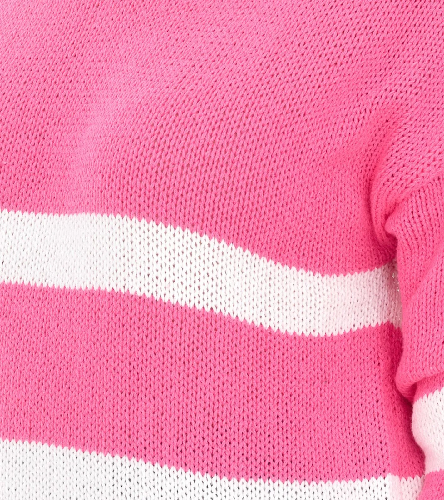 Sweater & Pullover*Aniston CASUAL Damen Strick-Pullover mit Baumwollanteil Alltags-Pullover Langarm-Shirt Pink, Rosa oder Türkis