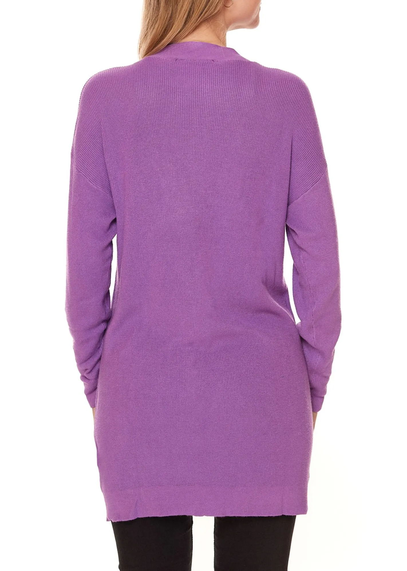 Sweater & Pullover*Aniston Damen modische Strick-Jacke stylischer Cardigan mit Knöpfen 27484431 Violett