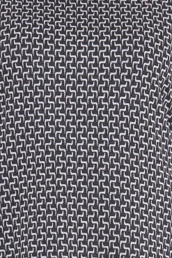 Kleider*Aniston SELECTED Damen Kleid mit Allover-Print Langarm-Kleid 78746568 Schwarz/Weiß