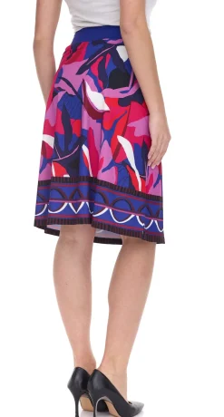 Röcke*Aniston SELECTED Damen Rock stylischer Midi-Rock mit Schnalle Alltags-Rock 68068210 Bunt