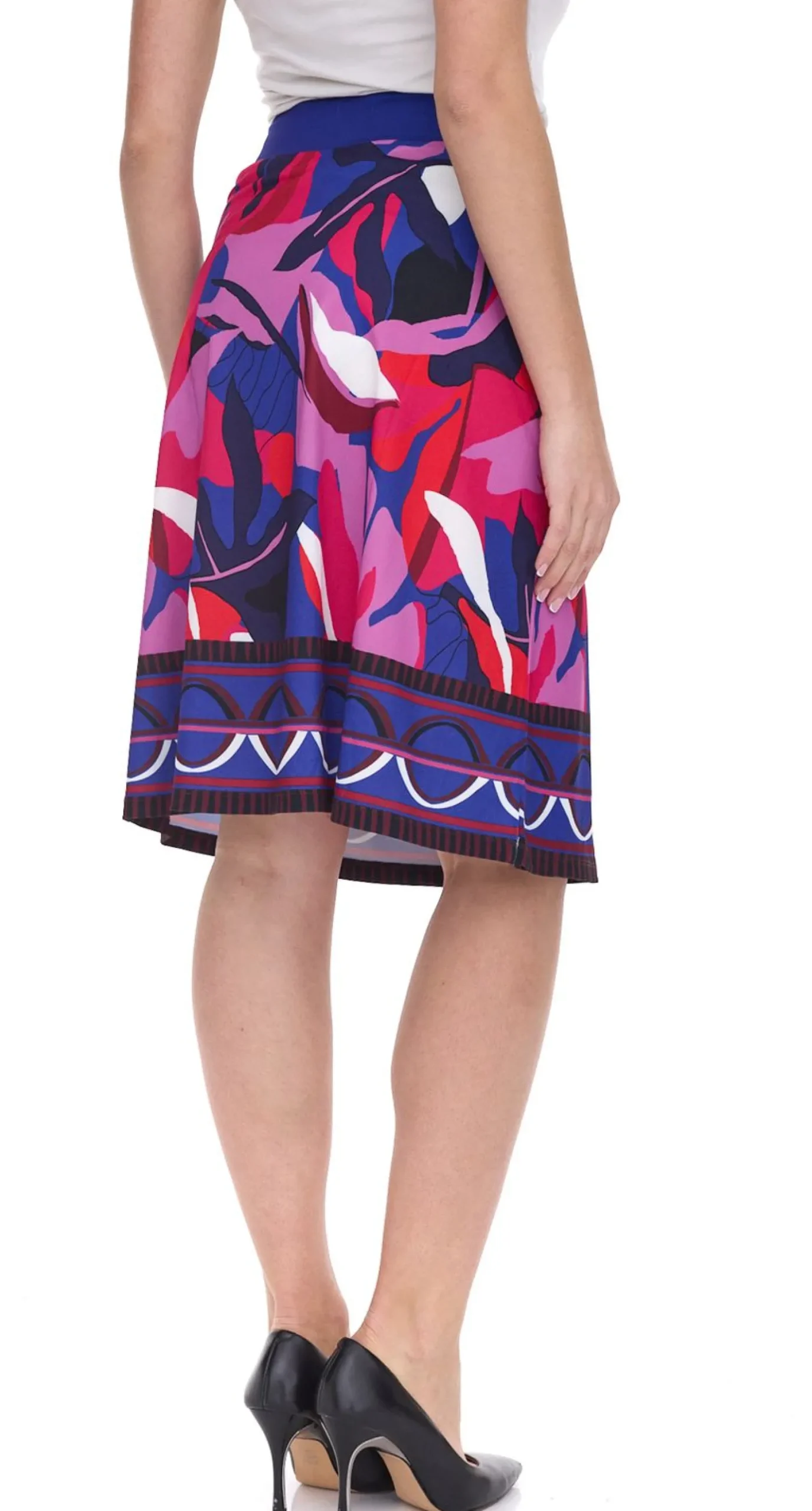 Röcke*Aniston SELECTED Damen Rock stylischer Midi-Rock mit Schnalle Alltags-Rock 68068210 Bunt