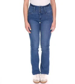 Hosen & Jeans*ARIZONA Damen Bootcut-Jeans modische High-Waist Denim-Hose im 5-Pocket-Style 26157116 Blau