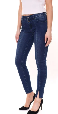 Hosen & Jeans*ARIZONA Damen Slim-Fit Jeans mit Deko-Naht Röhren-Jeans 98934633 Blau