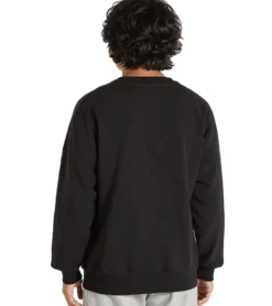 Sweater & Pullover|Pullover & Sweater*ARYS Posture Pullover mit Logo Schriftzug Baumwoll-Pullover Freizeit-Pullover X222 Schwarz