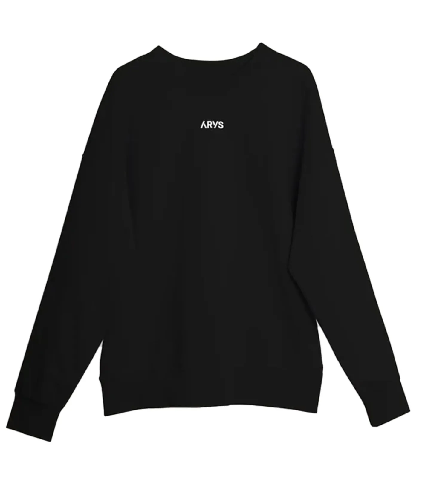 Sweater & Pullover|Pullover & Sweater*ARYS Posture Pullover mit Logo Schriftzug Baumwoll-Pullover Freizeit-Pullover X222 Schwarz