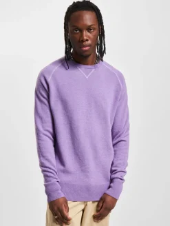 Pullover & Sweater*ASPESI Maglia Mod.m210 Herren Sweatshirt langarm Woll-Pullover Lavendel