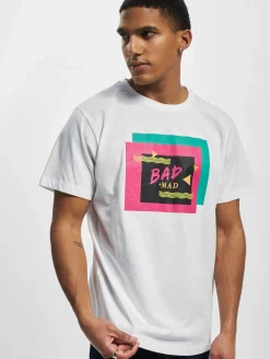 T-Shirts & Tank Tops*BAD+MAD Berlin R-Ausschnitt T-Shirt weiß