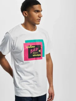 T-Shirts & Tank Tops*BAD+MAD Berlin R-Ausschnitt T-Shirt weiß