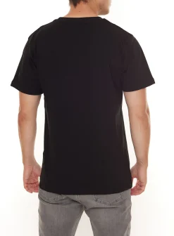 T-Shirts & Tank Tops*BAD+MAD Tokio Tee Herren Baumwoll-T-Shirt mit buntem Kasetten-Print Rundhals-Shirt BMTR004 Schwarz