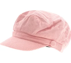 Caps & Mützen*O46 Baker-Boy-Mütze im Cord-Style Ballon-Mütze Kopfbedeckung Sommer-Cap Schirm-Mütze 4606M K248131 Rosa