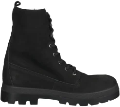 Boots & Stiefel*bama Damen Echtleder-Schuhe Stiefel mit -tex Schnür-Schuhe 1085005 Schwarz