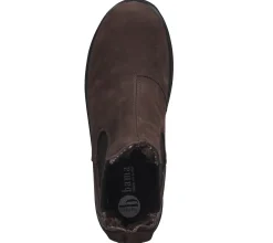 Boots & Stiefel*bama Stiefelette Damen Echtleder-Schuhe Chelsea-Boots wasserabweisend mit -tex 1084988 Dunkelbraun