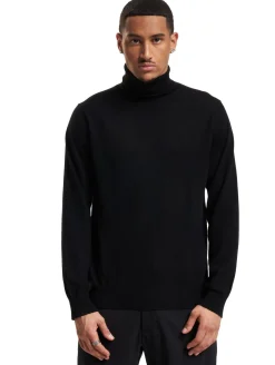 Pullover & Sweater*BARO Herren Connery Merino Rollkragenpullover Ausgeh-Pullover schwarz