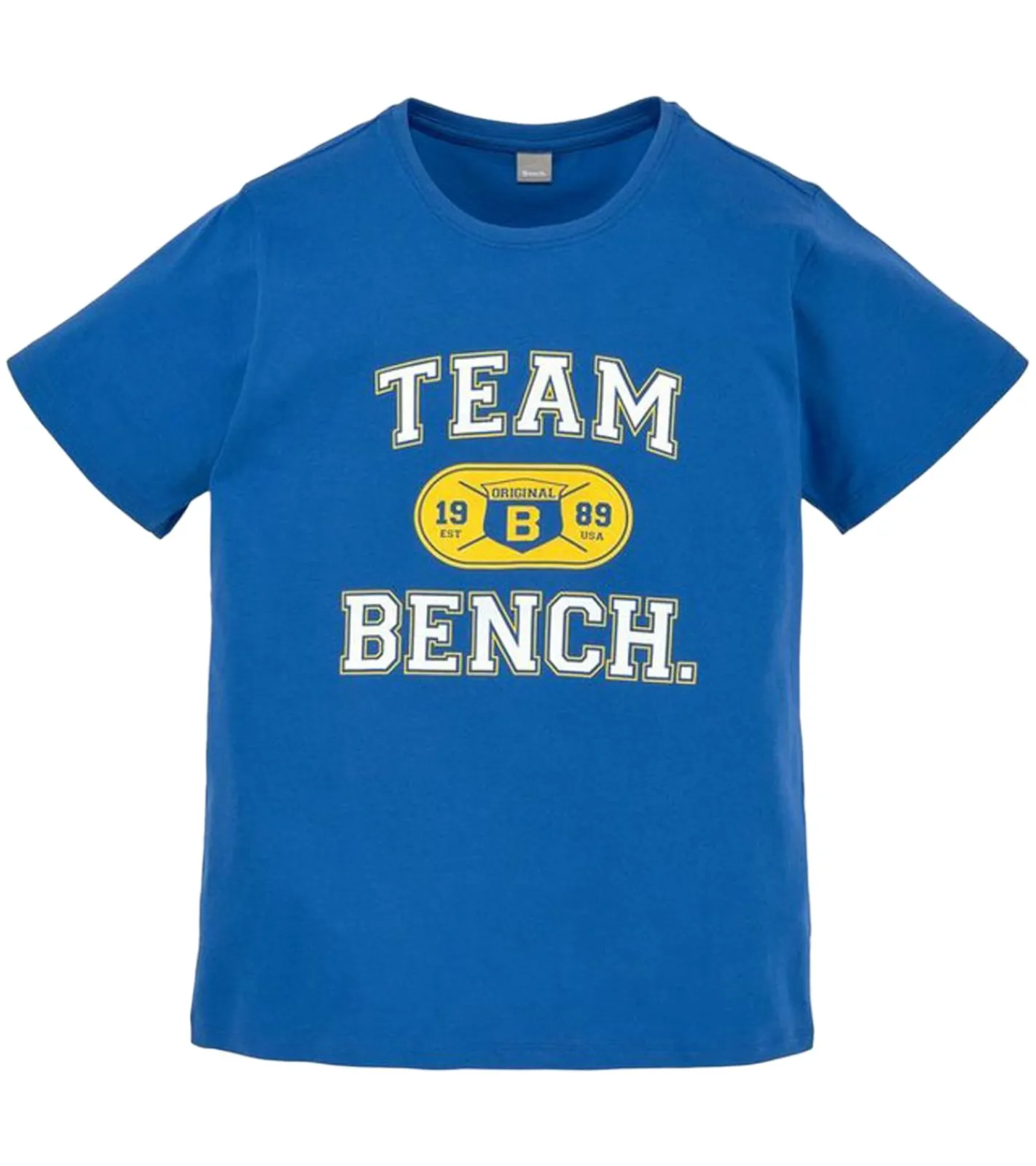 T-Shirts & Tank Tops*Bench. Kinder Baumwoll-Shirt mit großem Frontprint Teenie Kurzarm-Shirt Jugendliche 66362332 Blau