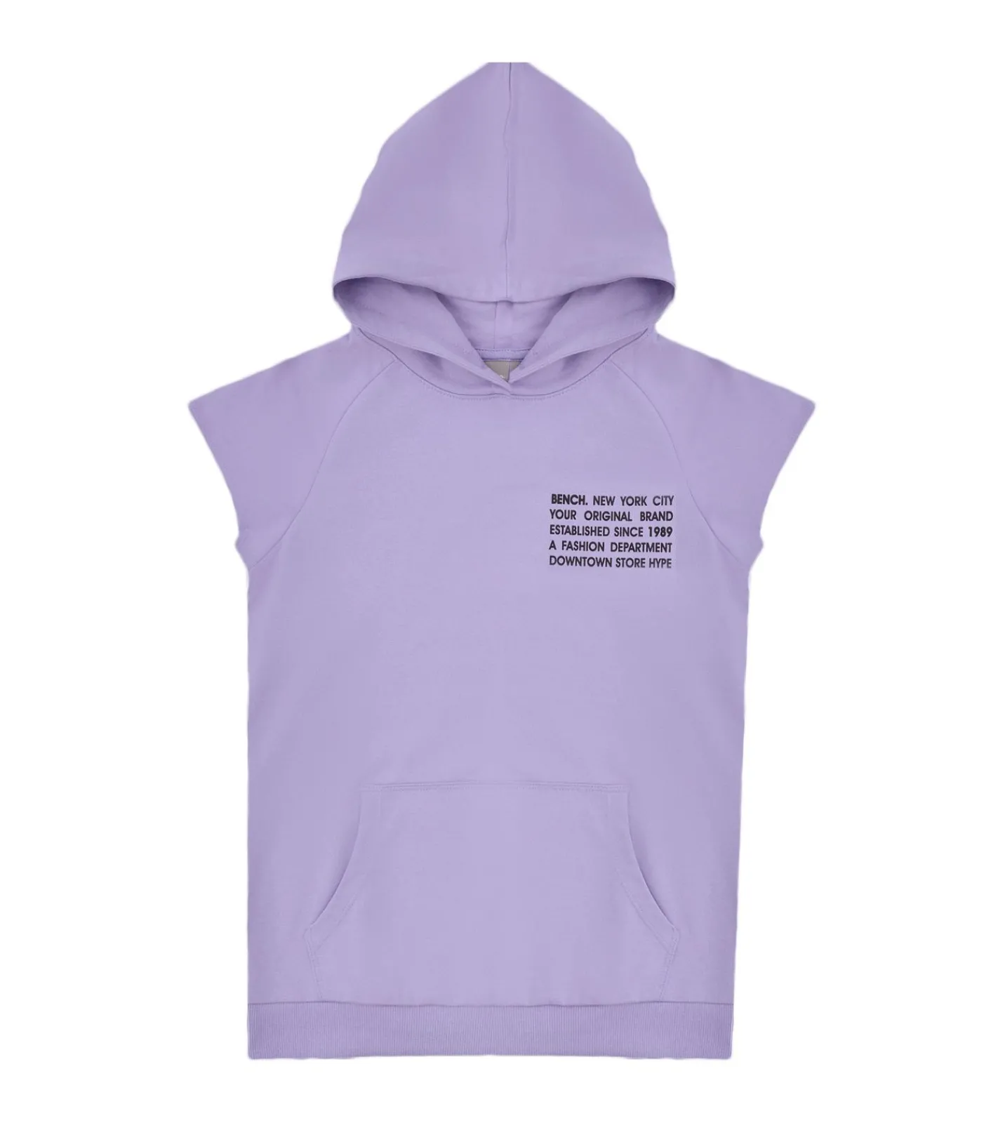 T-Shirts & Tank Tops*Bench. Mädchen Baumwoll-Shirt mit Kapuze Kurzarm-Shirt 11368540 Violett