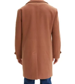 Jacken & Mäntel*O46bpx Übergangs-Mantel für Herren mit Woll-Anteil schlichte Herbst-Jacke Winter-Jacke 935091 Braun