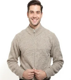 Jacken & Mäntel*BERNER KÜHL Herren Strick-Jacke modische Woll-Jacke Troyer-Jacke Herbst-Jacke Beige