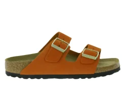 Zehentrenner & Sandalen|Pantoffeln & Hausschuhe*BIRKENSTOCK Arizona Damen Zehentrenner moderne Leder-Sandalen Made in Germany farbenfrohe Sommer-Schuhe schmale Weite 1026732 Orange