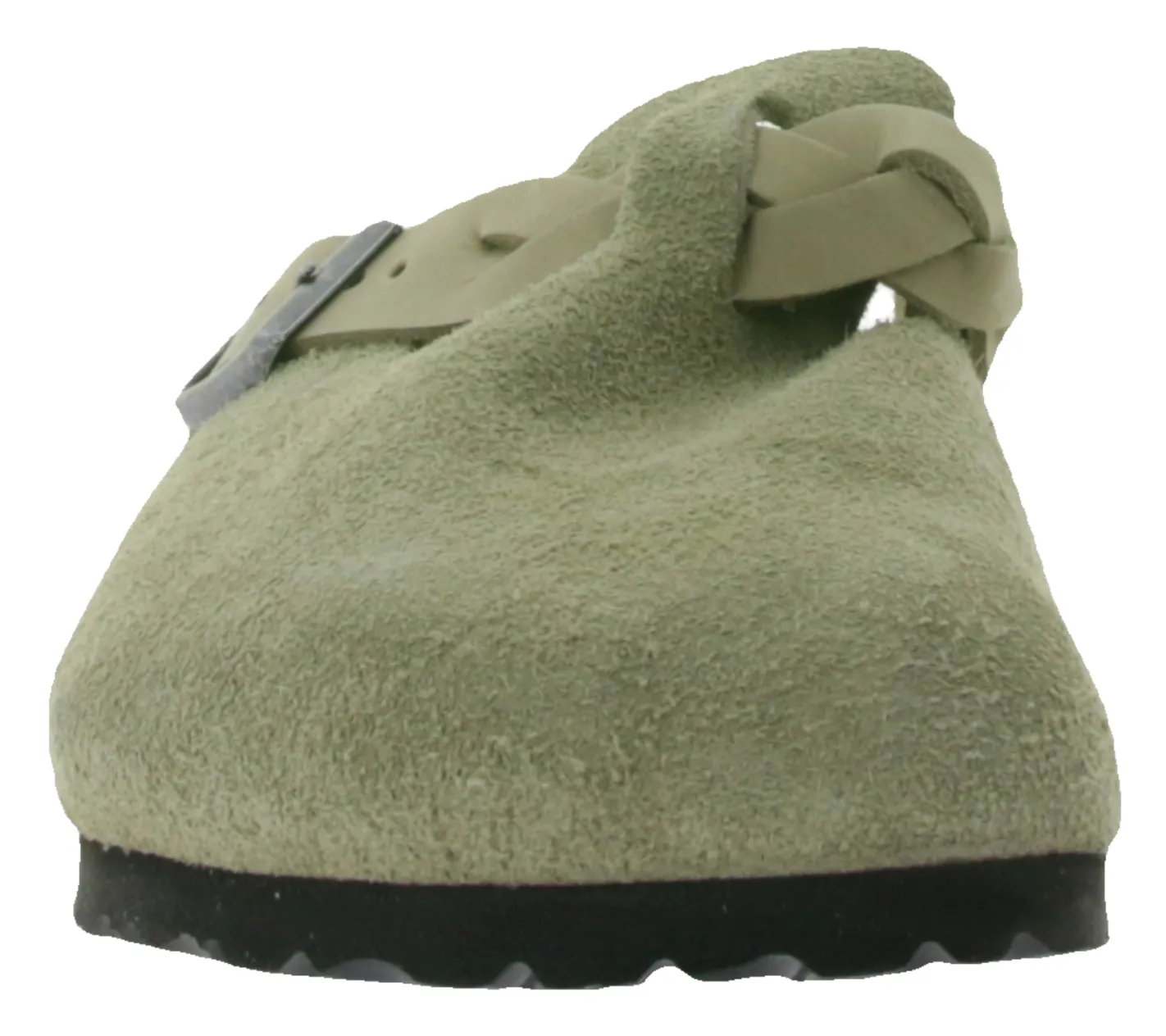 Pantoffeln & Hausschuhe*BIRKENSTOCK Boston Damen Hausschuhe mit Kork-Latex-Fußbett Schlupf-Schuhe geflochtenem Riemen Normale Weite Made in Germany 1026667 Hellbraun