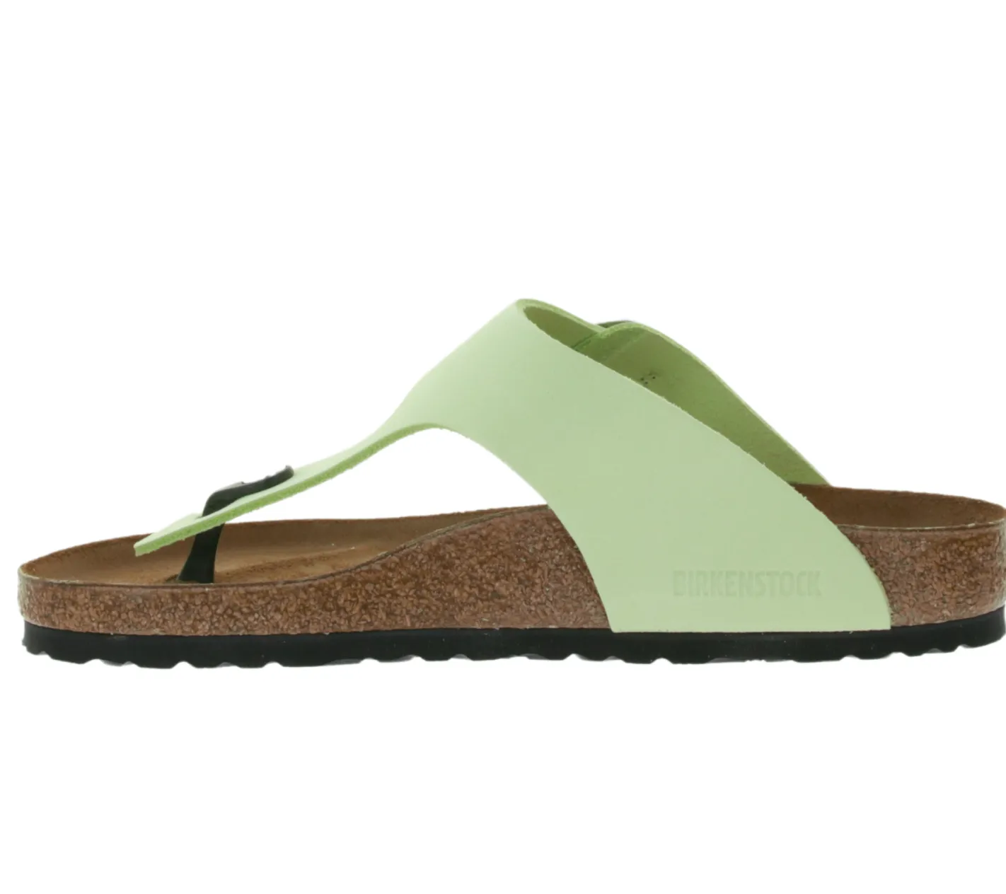 Zehentrenner & Sandalen|Pantoffeln & Hausschuhe*BIRKENSTOCK Gizeh Big Buckle Damen Zehentrenner moderne Nubukleder-Sandalen Made in Germany farbenfrohe Sommer-Schuhe normale Weite 1026575 Grün