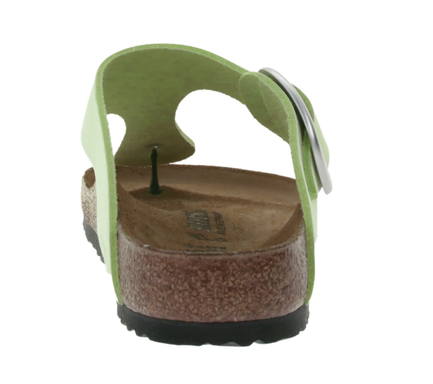 Zehentrenner & Sandalen|Pantoffeln & Hausschuhe*BIRKENSTOCK Gizeh Big Buckle Damen Zehentrenner moderne Nubukleder-Sandalen Made in Germany farbenfrohe Sommer-Schuhe normale Weite 1026575 Grün