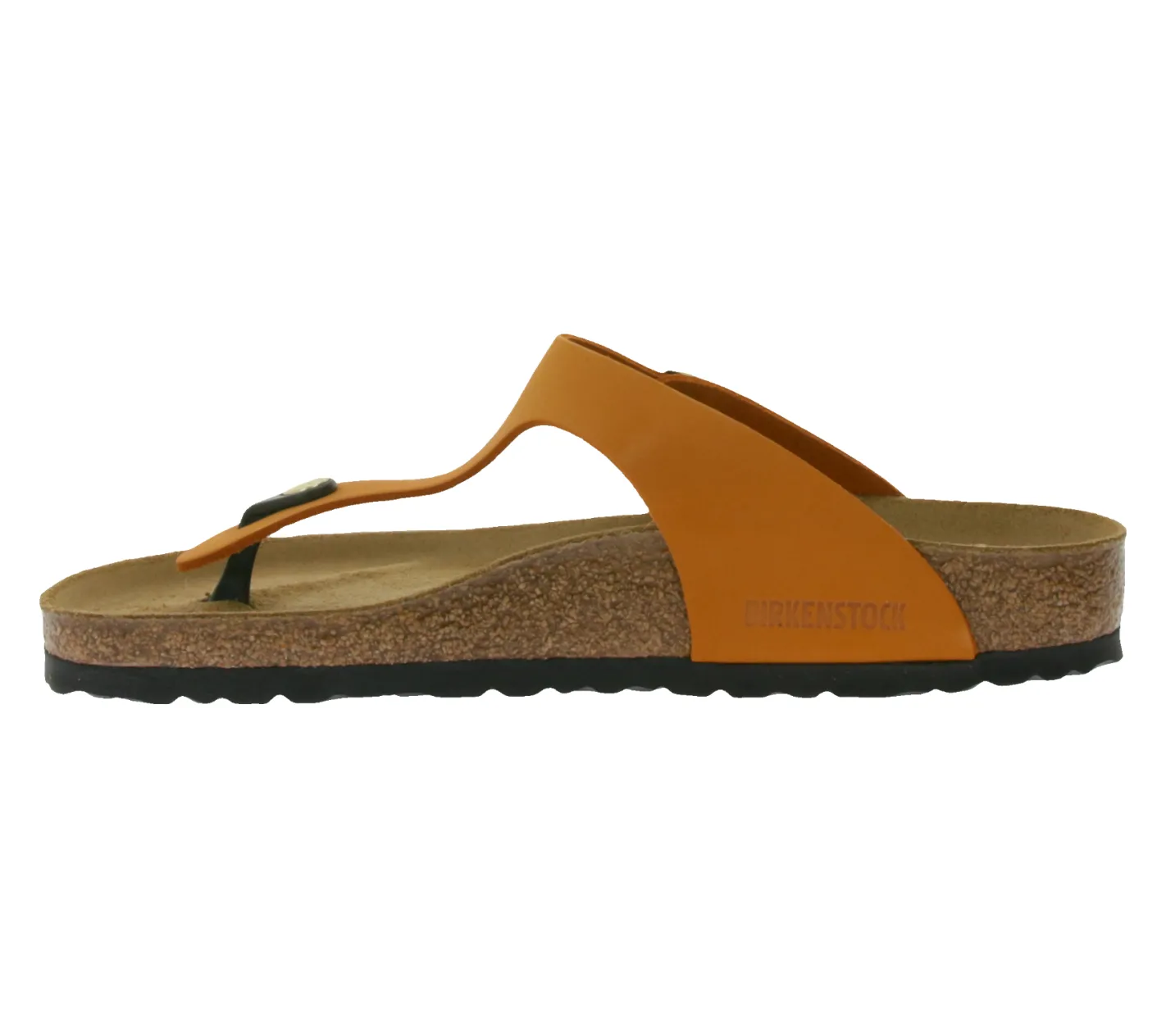 Zehentrenner & Sandalen|Pantoffeln & Hausschuhe*BIRKENSTOCK Gizeh Damen Zehentrenner moderne Nubukleder-Sandalen Made in Germany farbenfrohe Sommer-Schuhe normale Weite 1026584 Orange